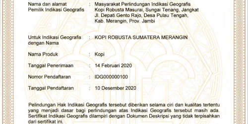 DARI KOPI NADU HINGGA IG ROBUSTA SUMATERA MERANGIN